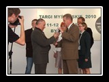 Targi w Bydgoszczy - wręczenie pucharu